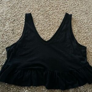 Wild Fable Black Ruffled Shirt xxl